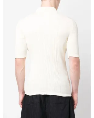 Maison Margiela 四目編みリブポロシャツ - サムネイル4