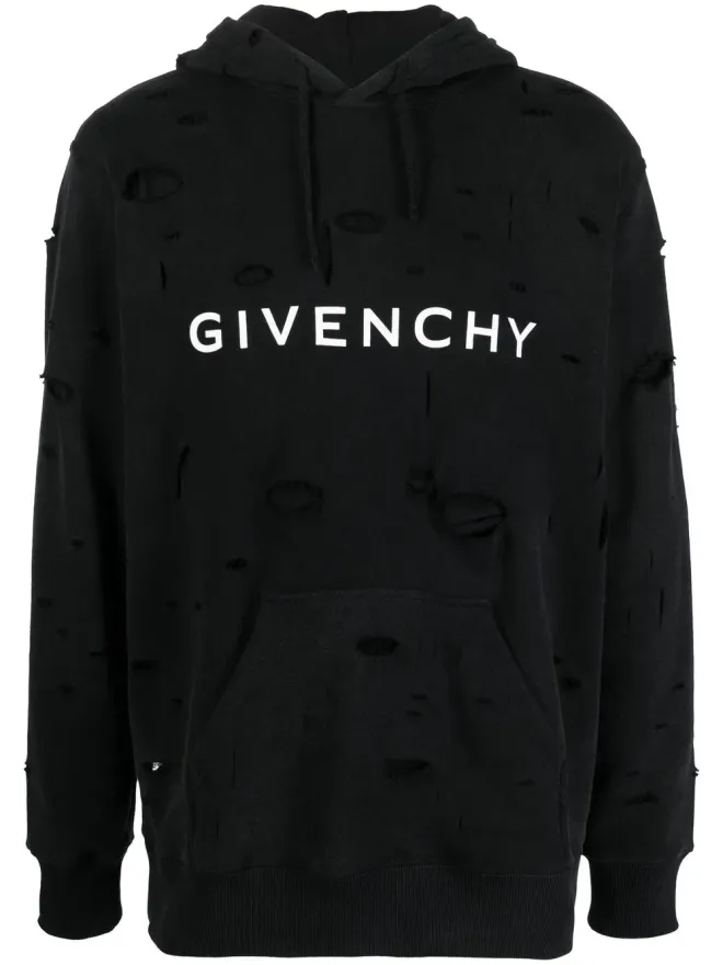 Givenchy Givenchy ダメージ風ドローストリング付きフーディーの商品画像