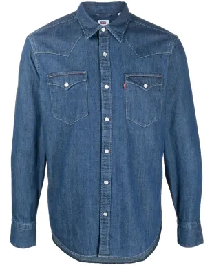 Levi's 長袖デニムシャツ ブルー - サムネイル1