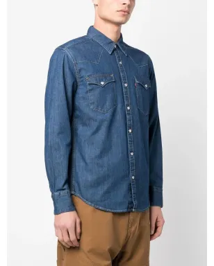 Levi's 長袖デニムシャツ ブルー - サムネイル3
