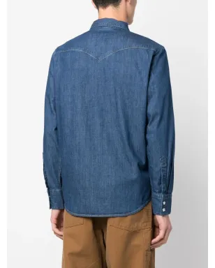 Levi's 長袖デニムシャツ ブルー - サムネイル4