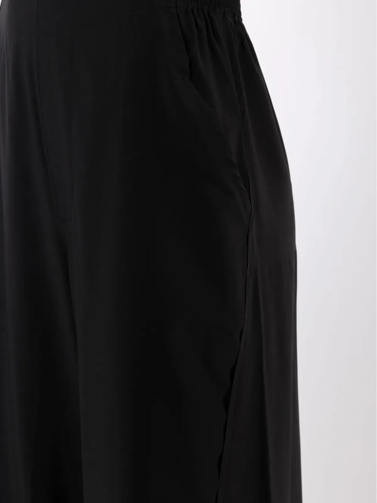 Osklen エラスティック付きハイウエストパンツ ブラック - 画像5