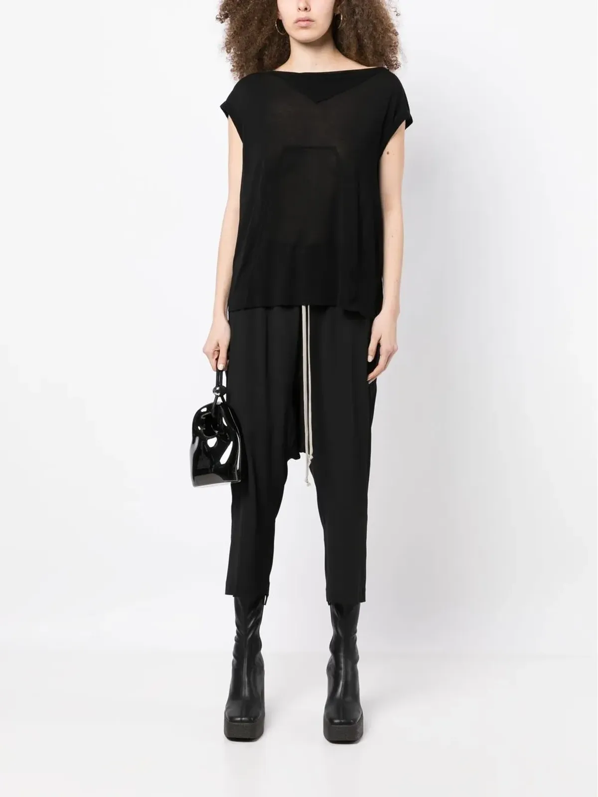 Rick Owens ラウンドネック半袖Tシャツ - 画像2