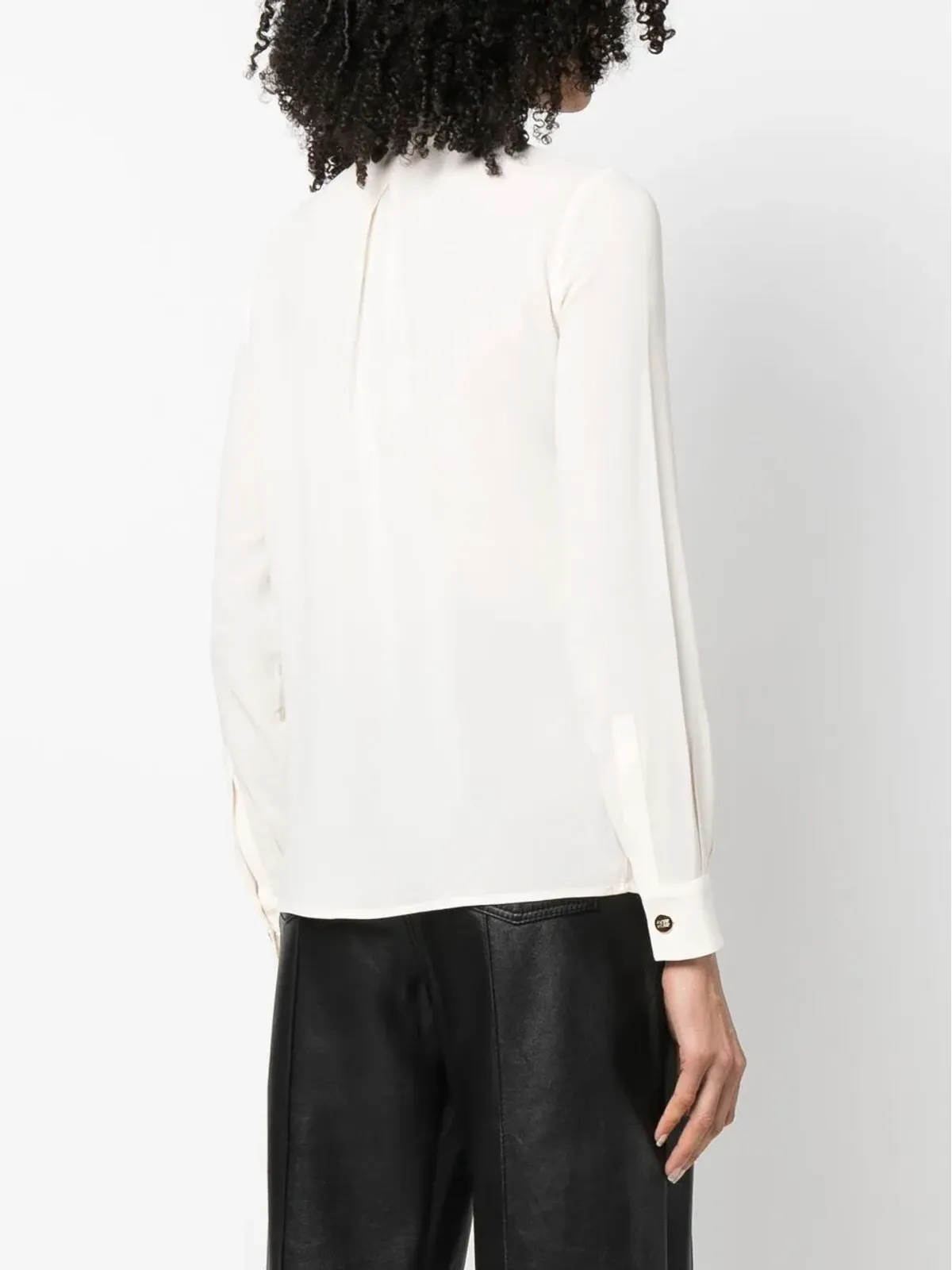 Elisabetta Franchi ボディーチェーン長袖シャツ - 画像4