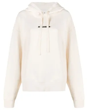 Jil Sander ロゴプリント ドローストリングフーディー - サムネイル1