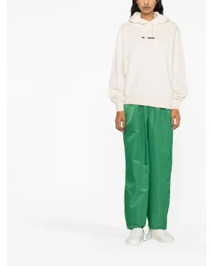 Jil Sander ロゴプリント ドローストリングフーディー - サムネイル2