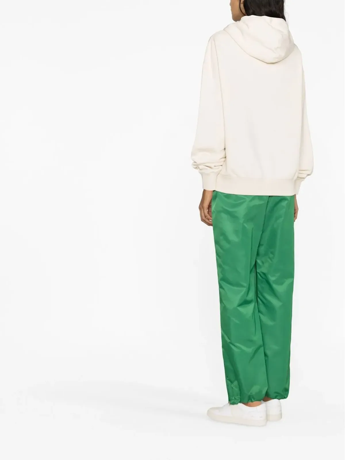 Jil Sander ロゴプリント ドローストリングフーディー - 画像4