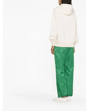 Jil Sander ロゴプリント ドローストリングフーディー - サムネイル4