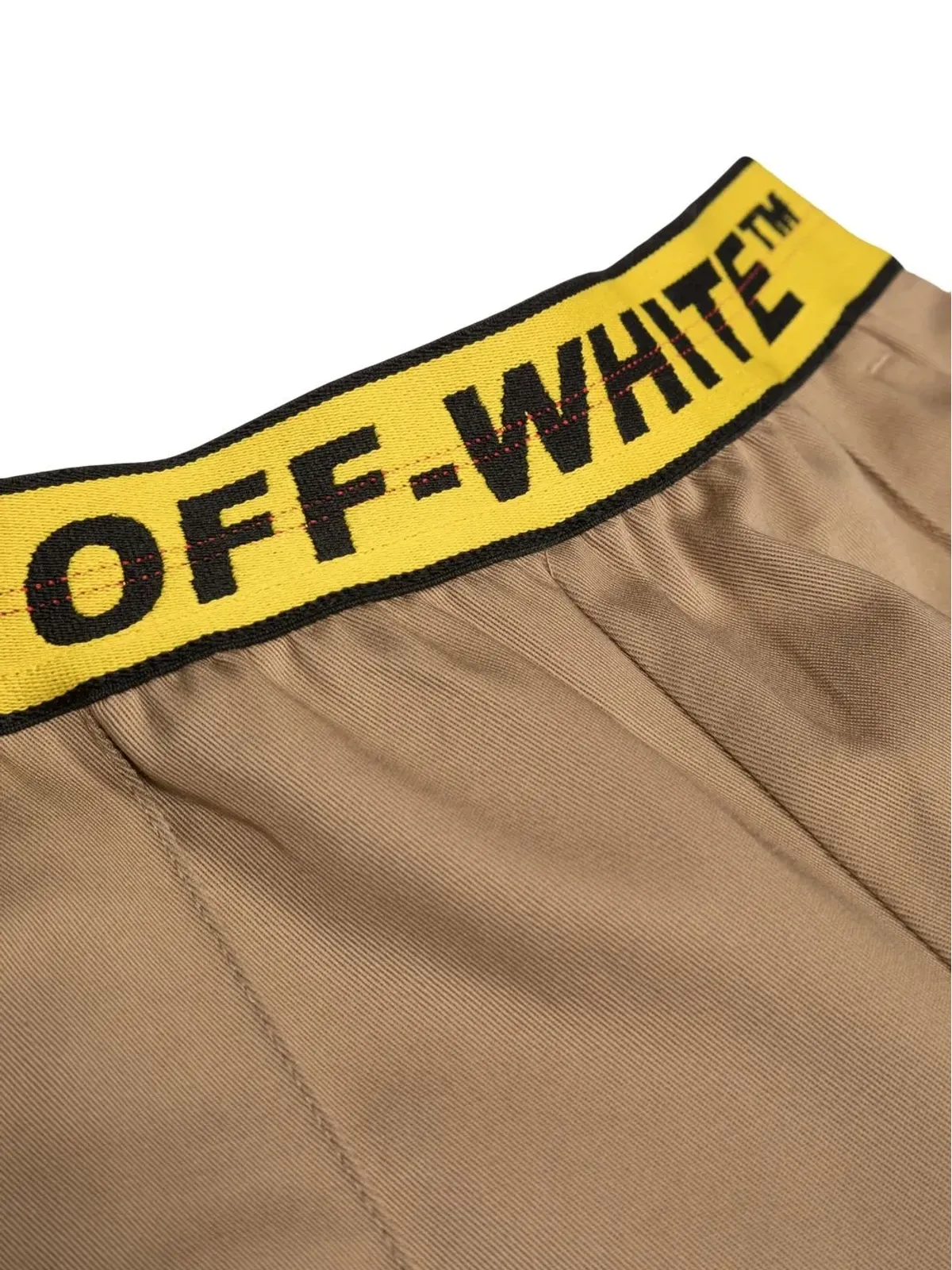 Off-White Kids ロゴ入りウエストバンド ストレートパンツ - 画像3