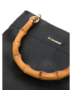 Jil Sander ロゴプレート付きレザートートバッグ - サムネイル4