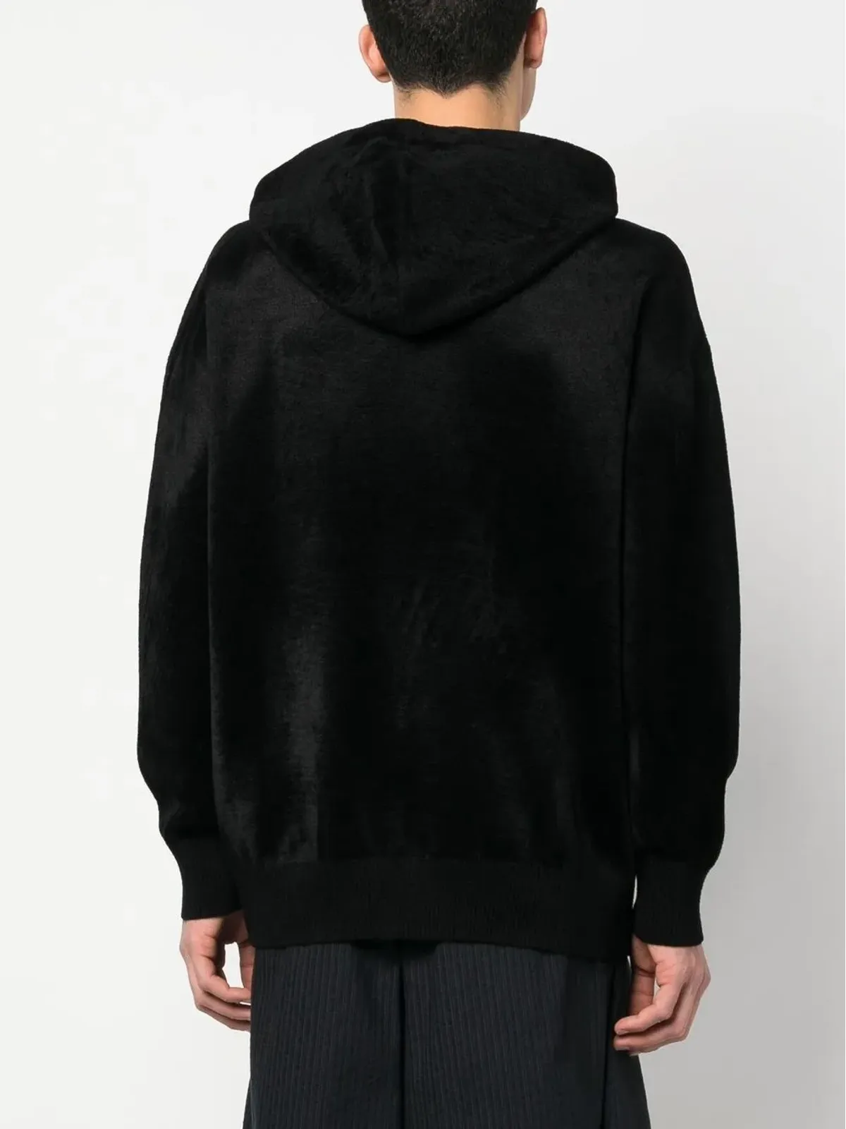 Givenchy ロゴプリントジップアップフーディ - ブラック - 画像4