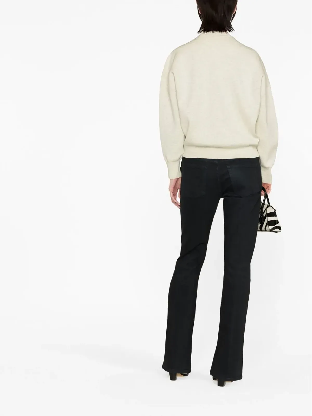 MARANT ÉTOILE Atlee インターシャ編み リラックス ジャンパー - 画像3