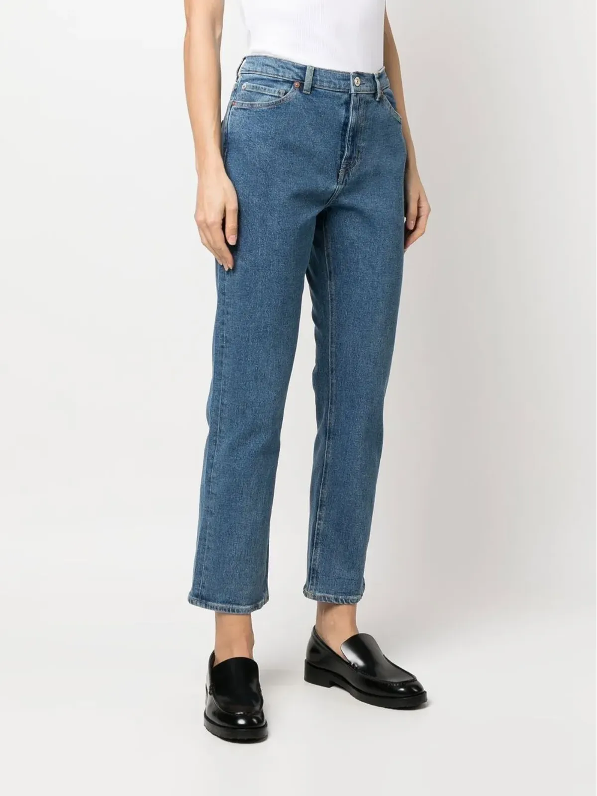 PS Paul Smith ミッドライズ クロップドジーンズ - 画像3