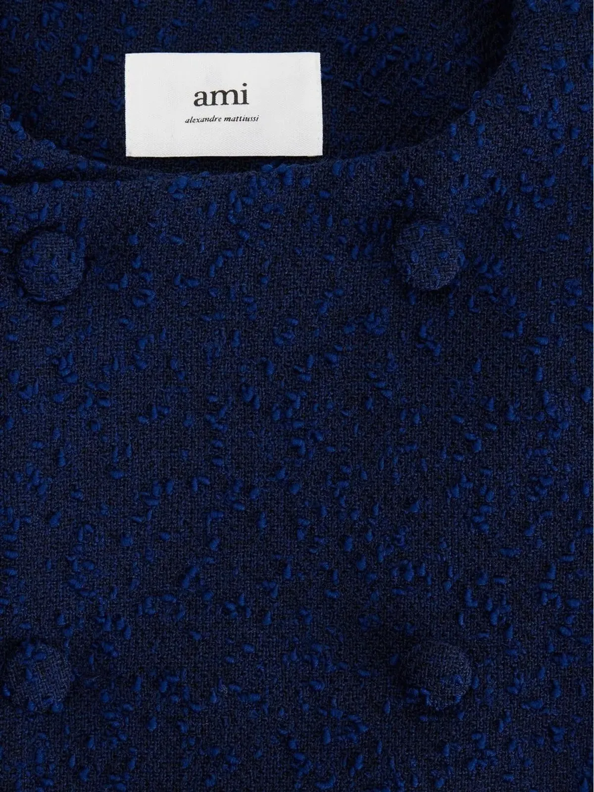 AMI Paris テクスチャード クロップド ジャケット - Blue - 画像5