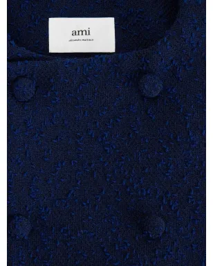 AMI Paris テクスチャード クロップド ジャケット - Blue - サムネイル5
