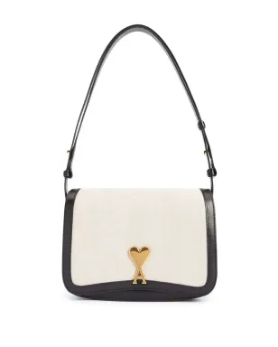 AMI Paris two-tone shoulder bag - Black - サムネイル1