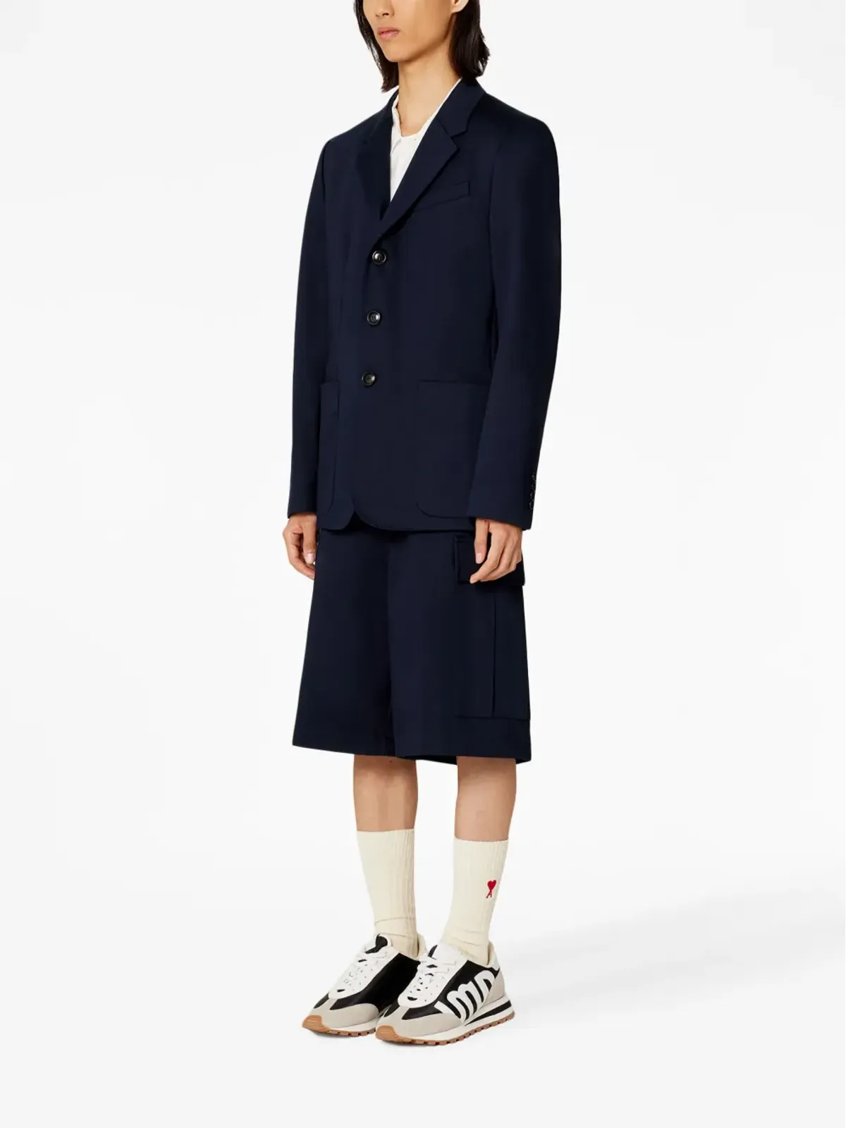 AMI Paris シングルブレストコットンブレザー - 画像2