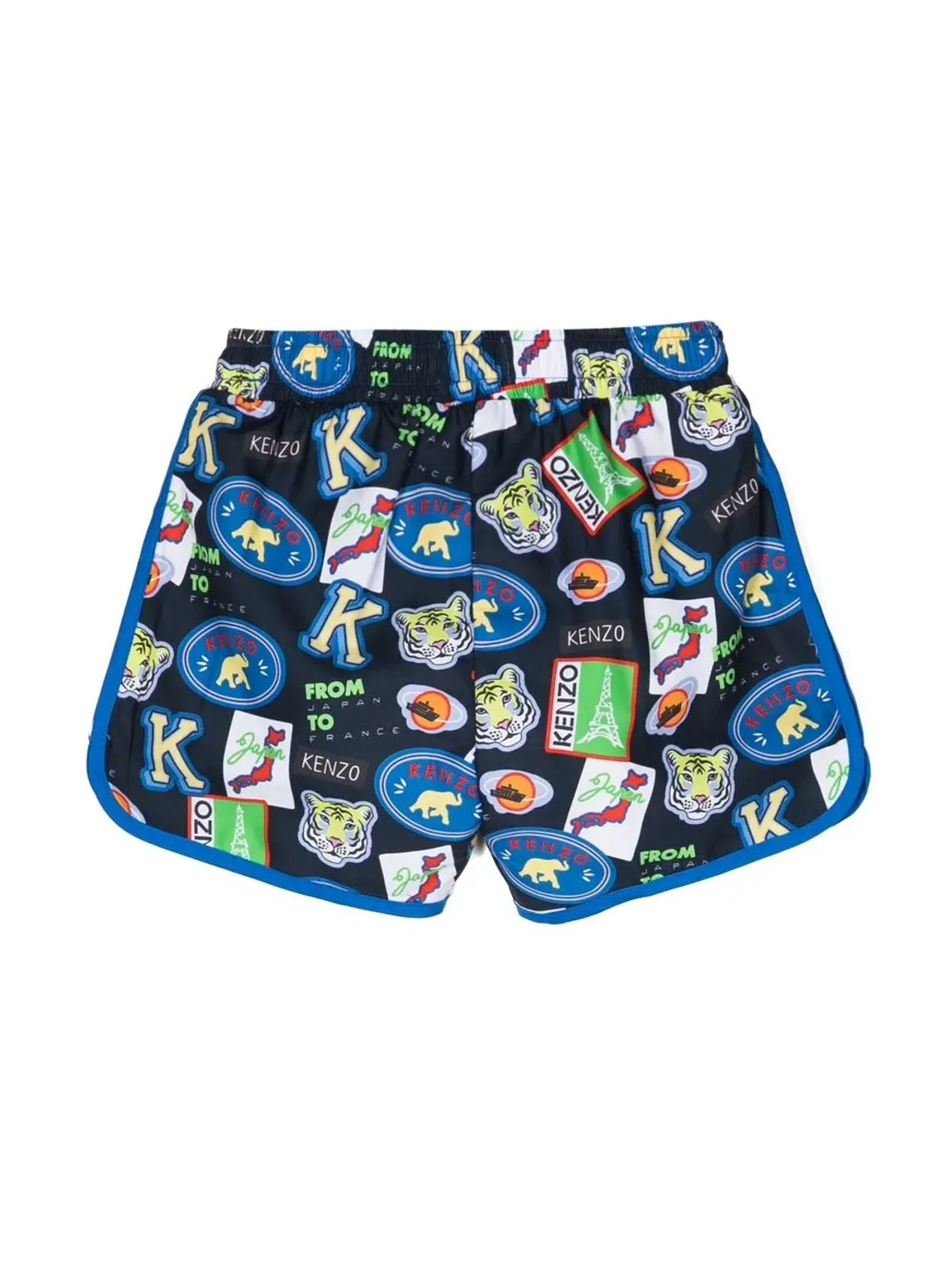 Kenzo Kids 総柄グラフィックプリントショーツ - 画像2