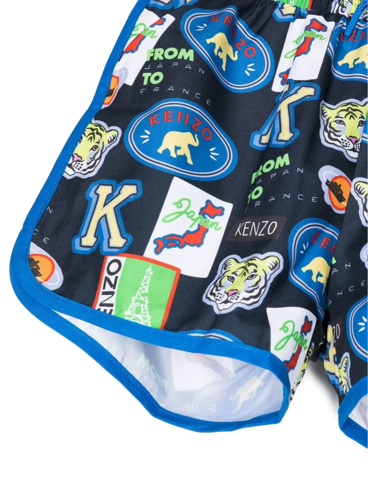 Kenzo Kids 総柄グラフィックプリントショーツ - 画像3