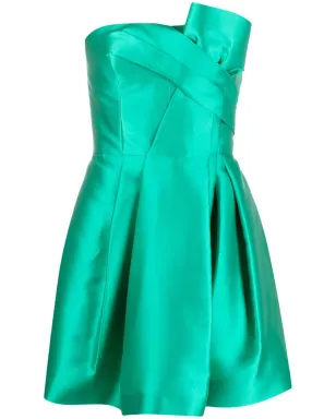 Alberta Ferretti ギャザー入りストラップレスミニドレス - サムネイル1