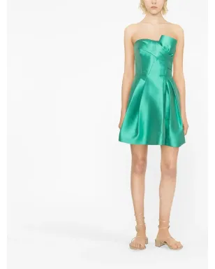 Alberta Ferretti ギャザー入りストラップレスミニドレス - サムネイル2