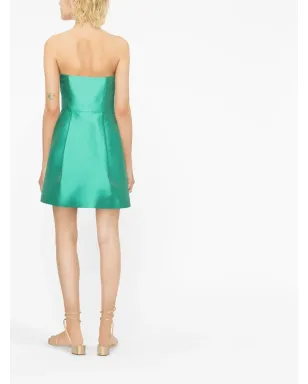 Alberta Ferretti ギャザー入りストラップレスミニドレス - サムネイル4