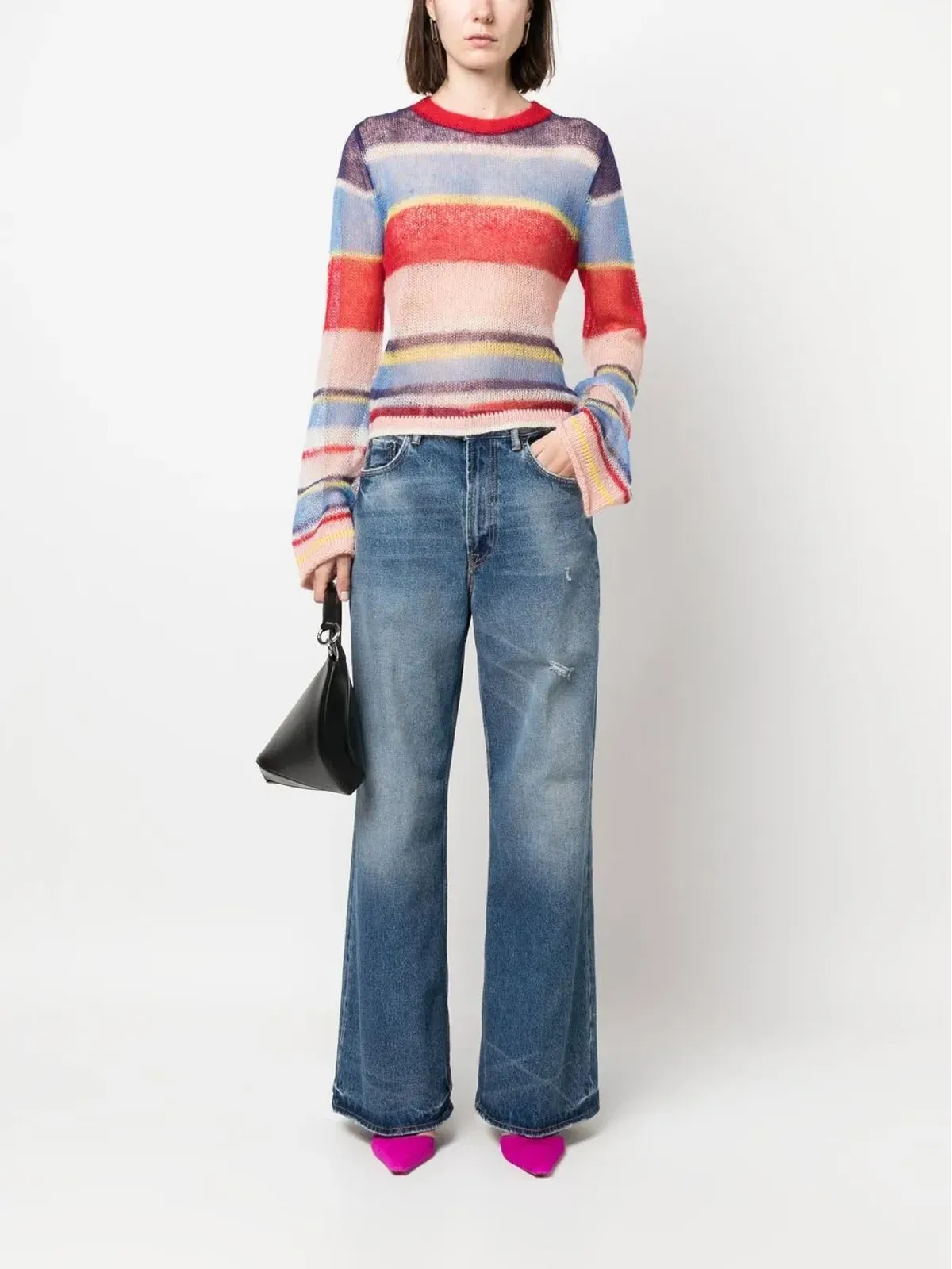 Acne Studios デニム ワイドレッグジーンズ - 画像2