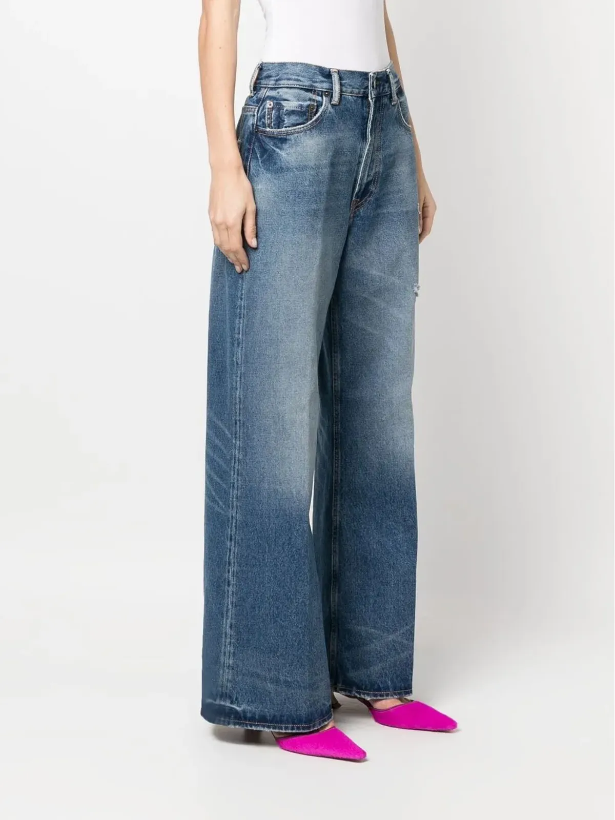 Acne Studios デニム ワイドレッグジーンズ - 画像3