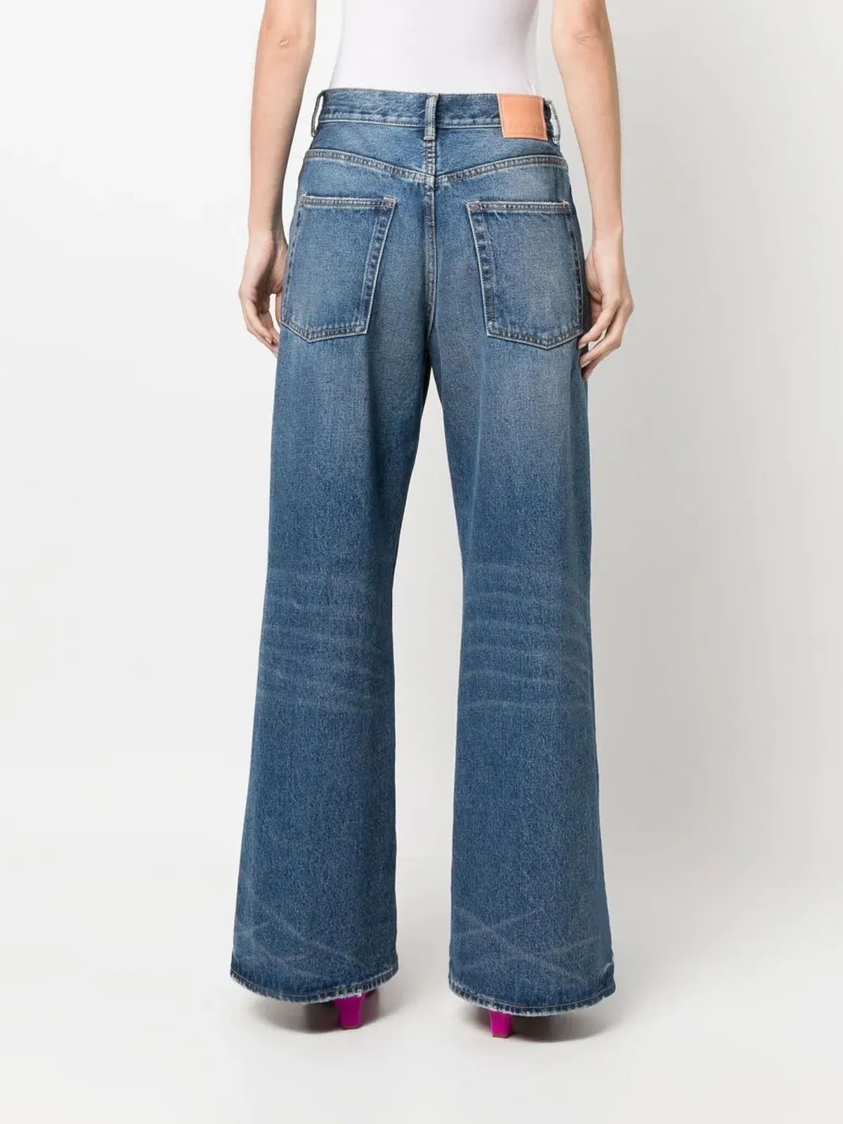 Acne Studios デニム ワイドレッグジーンズ - 画像4