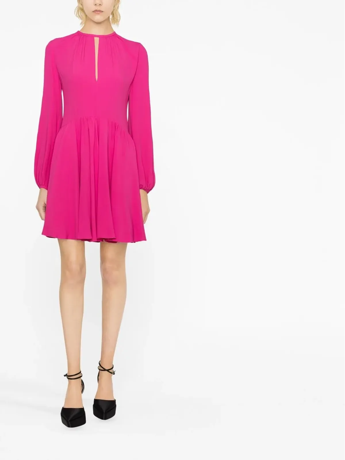 Giambattista Valli ロングスリーブミニドレス - 画像3
