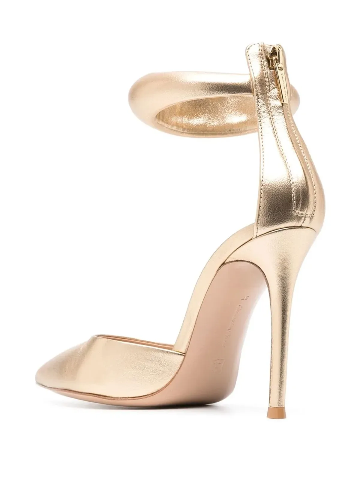 Gianvito Rossi Bijoux パッド入りストラップパンプス - 画像3
