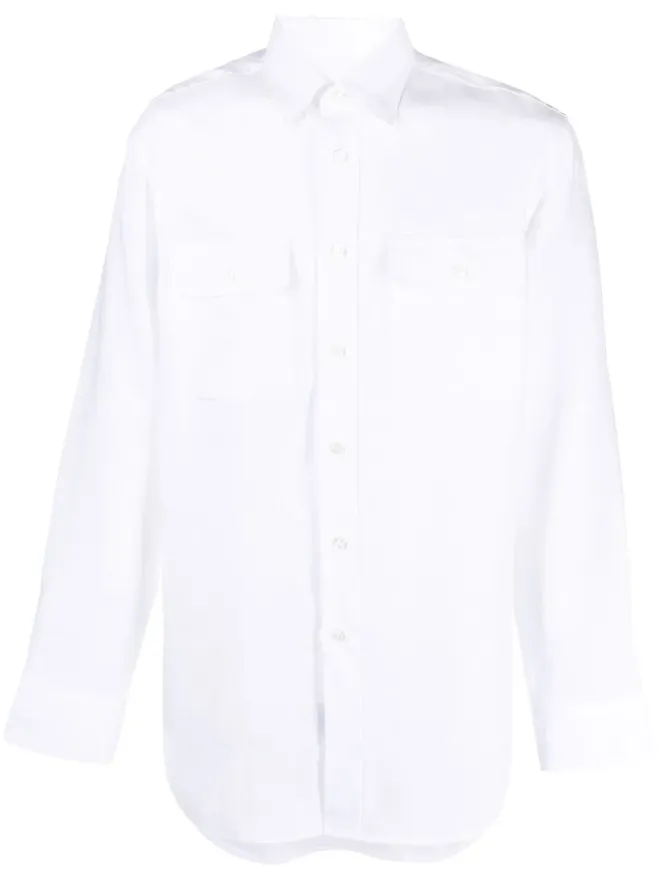 Brioni Brioni リネン ボタンアップ シャツ - Whiteの商品画像