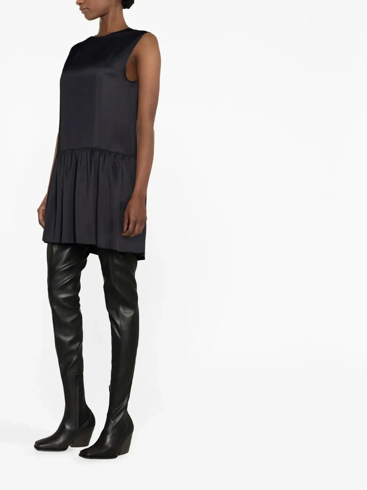 Lanvin ラウンドネック ノースリーブ ミニドレス - 画像3