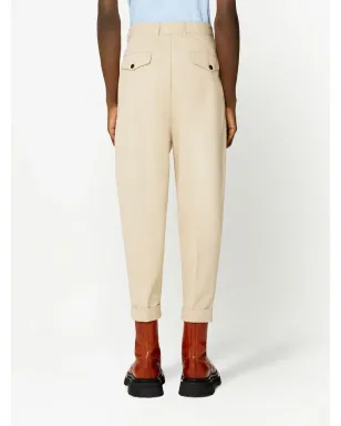 AMI Paris ドロップクロッチ クロップドパンツ - サムネイル3