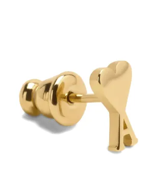 AMI Paris Ami de Coeur スタッドピアス - Gold - サムネイル3