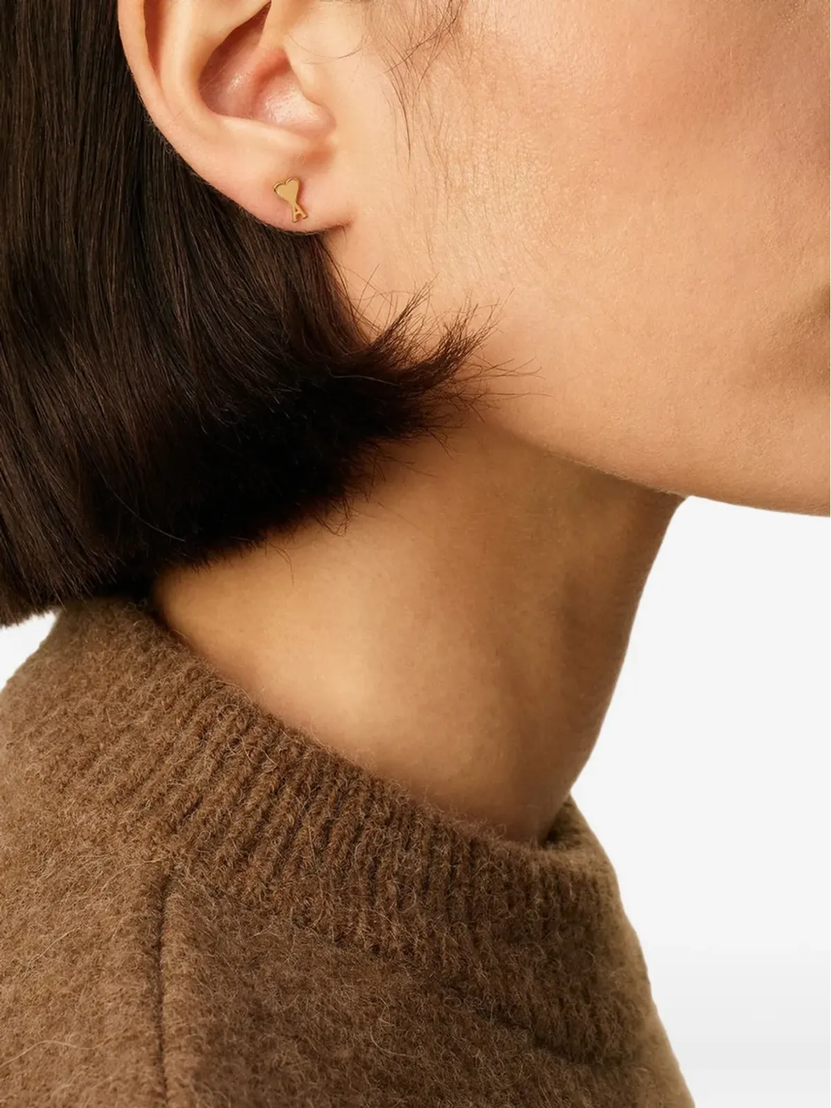 AMI Paris Ami de Coeur スタッドピアス - Gold - 画像4