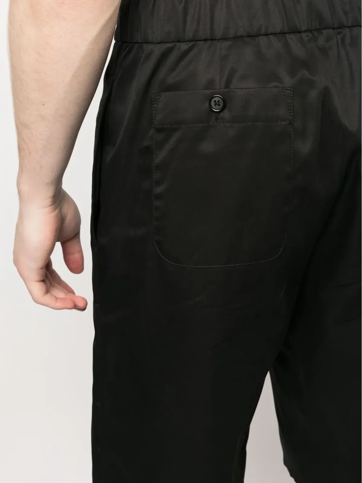 Alexander McQueen パネル切替ストレートレッグショーツ - ブラック - 画像5