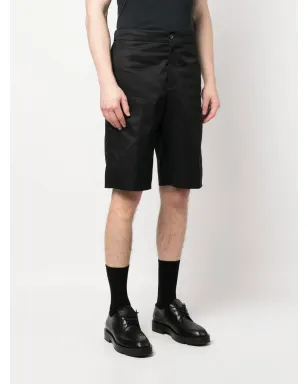 Alexander McQueen パネル切替ストレートレッグショーツ - ブラック - サムネイル3