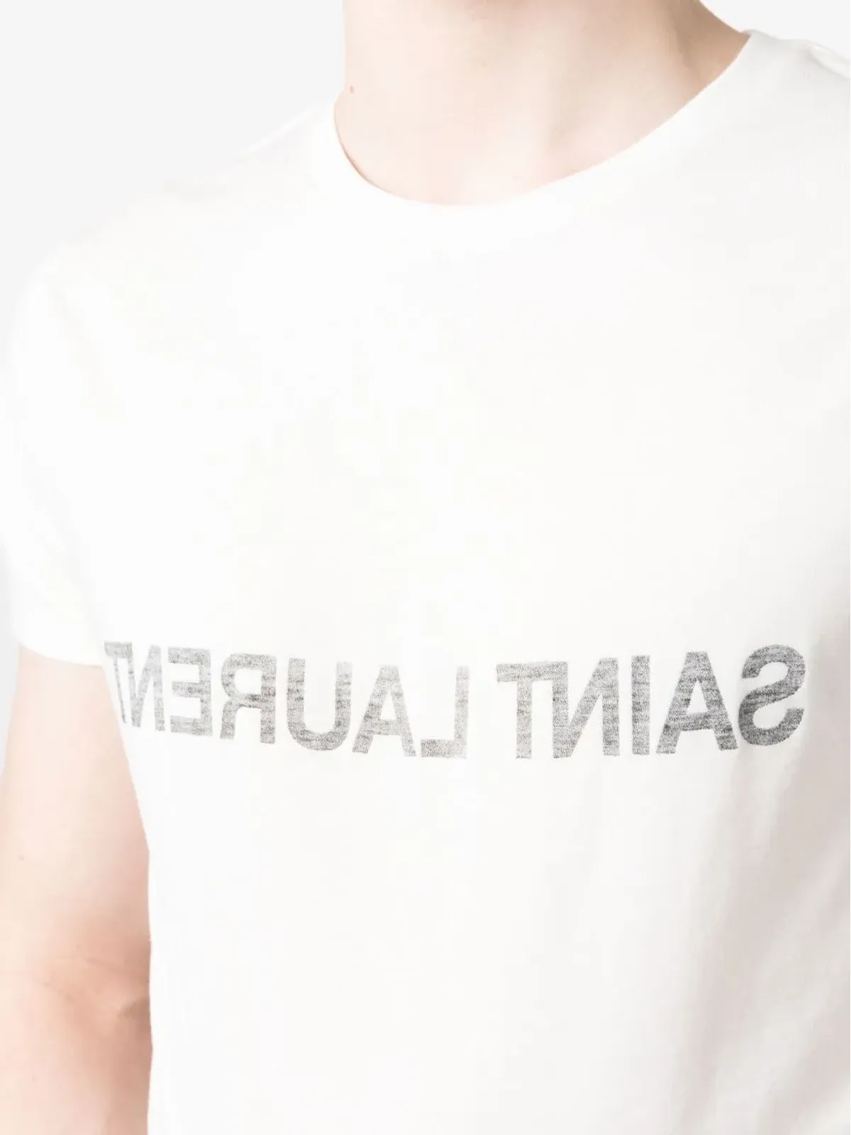 Saint Laurent リバースコットンTシャツ - 画像5