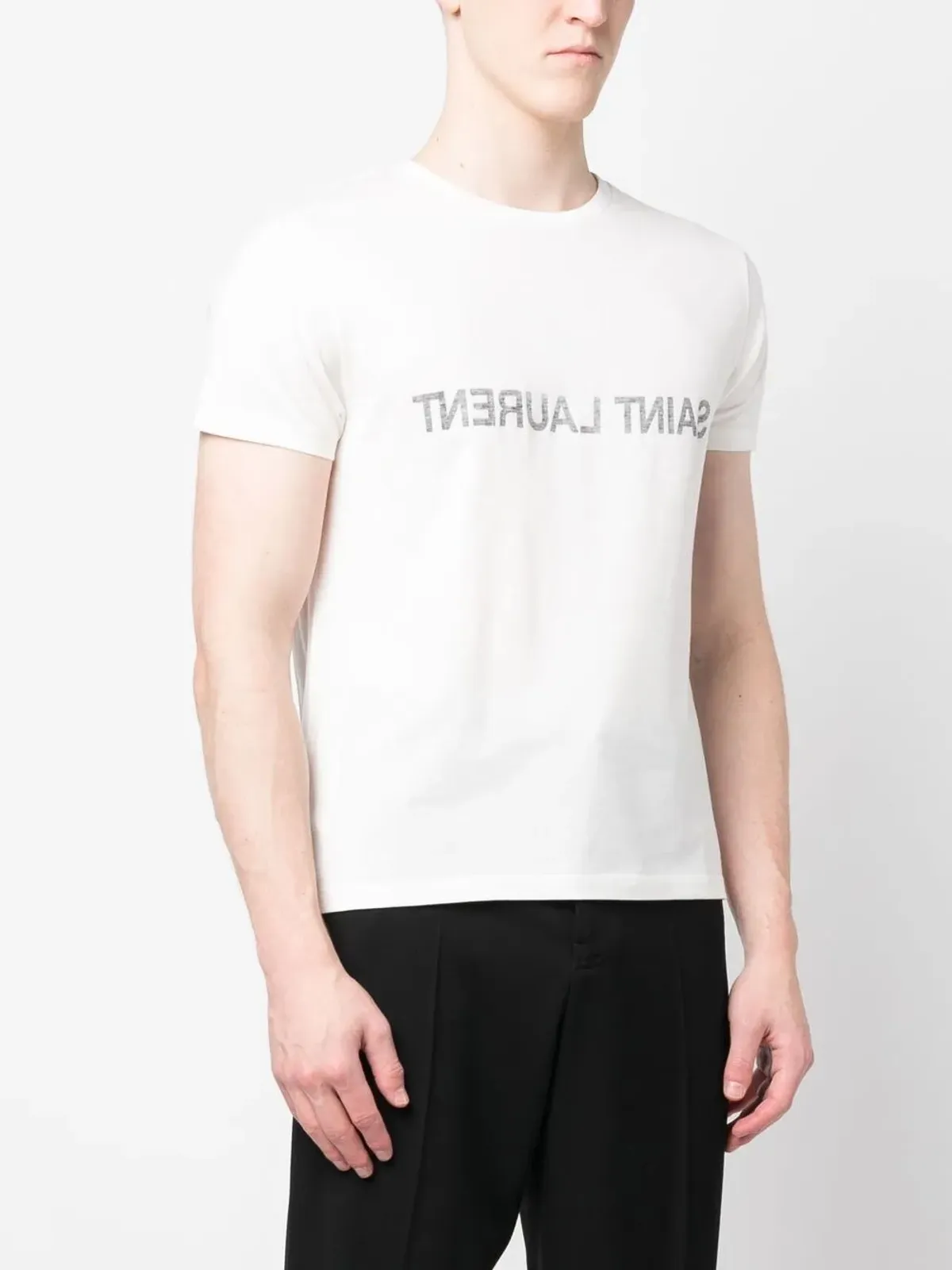 Saint Laurent リバースコットンTシャツ - 画像3