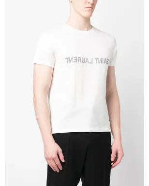 Saint Laurent リバースコットンTシャツ - サムネイル3