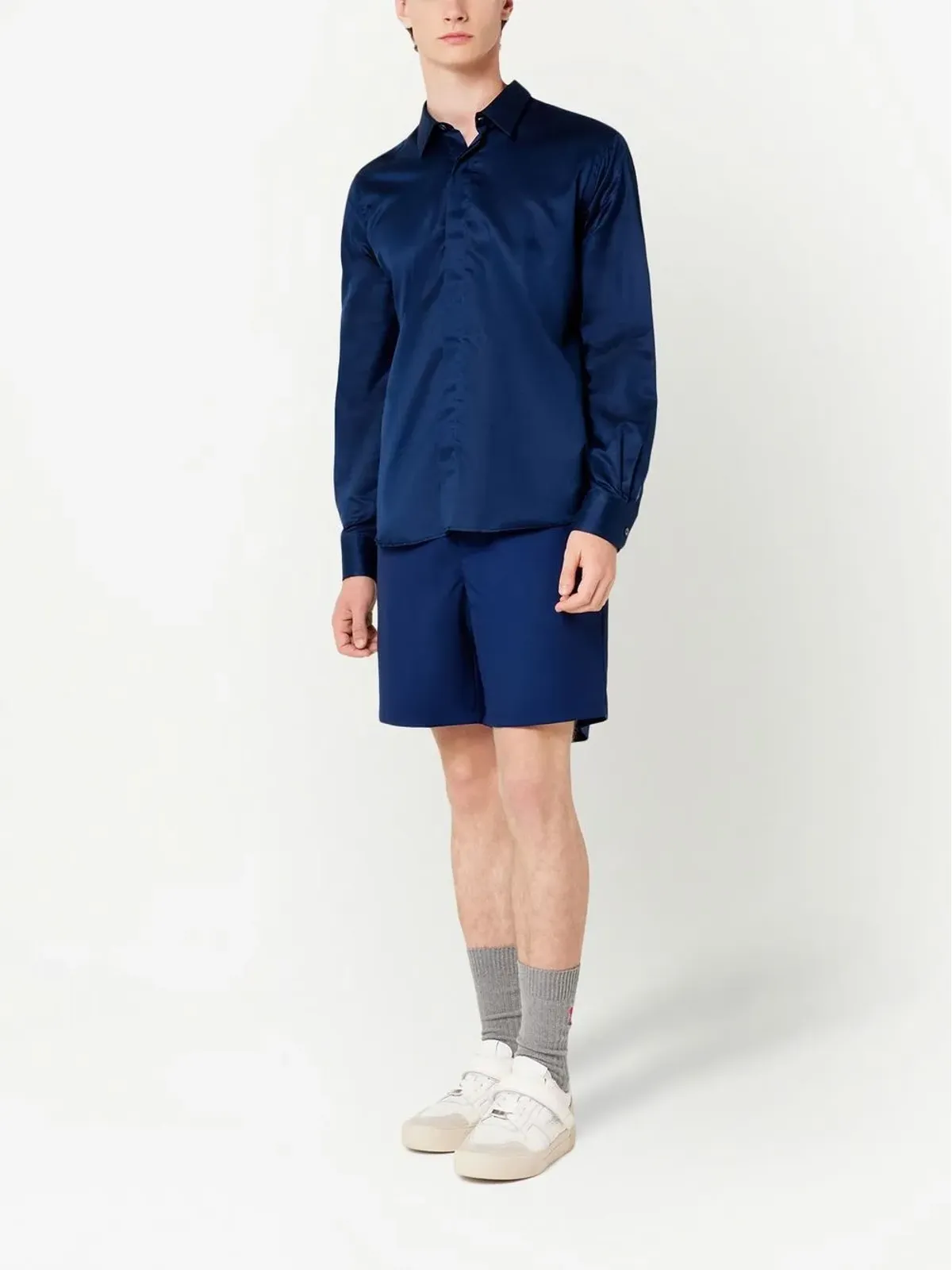 AMI Paris ストレートレッグ ウールショートパンツ - 画像2