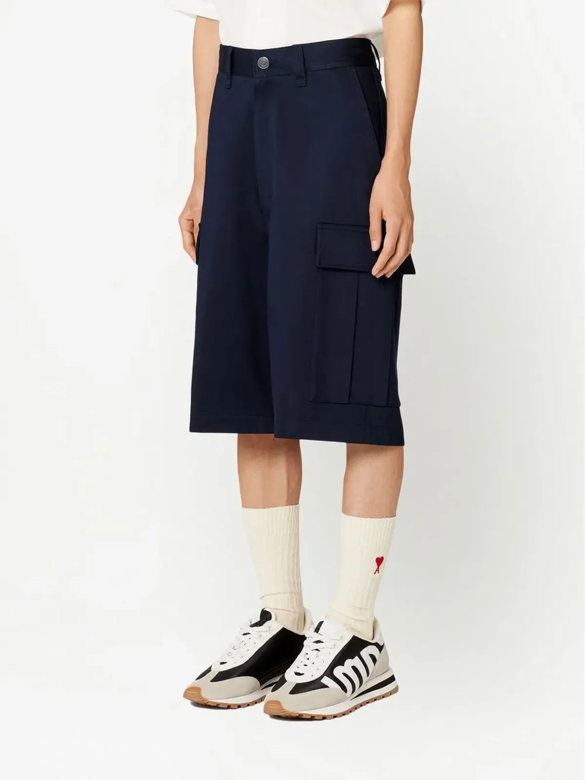 AMI Paris ストレートレッグカーゴショーツ - 画像3
