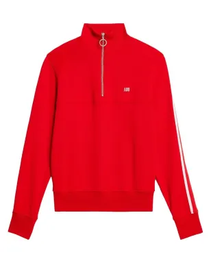 AMI Paris ストライプ ショートジップ プルオーバー スウェットシャツ - サムネイル1
