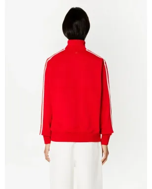 AMI Paris ストライプ ショートジップ プルオーバー スウェットシャツ - サムネイル3