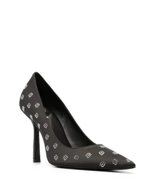 Alexander Wang monogram-embellished pumps - Black - サムネイル2