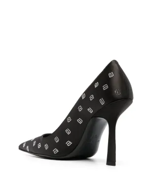 Alexander Wang monogram-embellished pumps - Black - サムネイル3