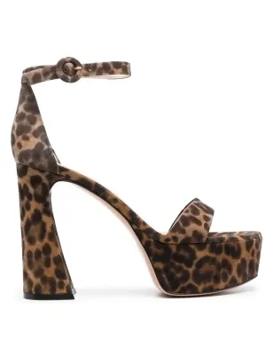 Gianvito Rossi ホリー レオパードプリント サンダル - サムネイル1
