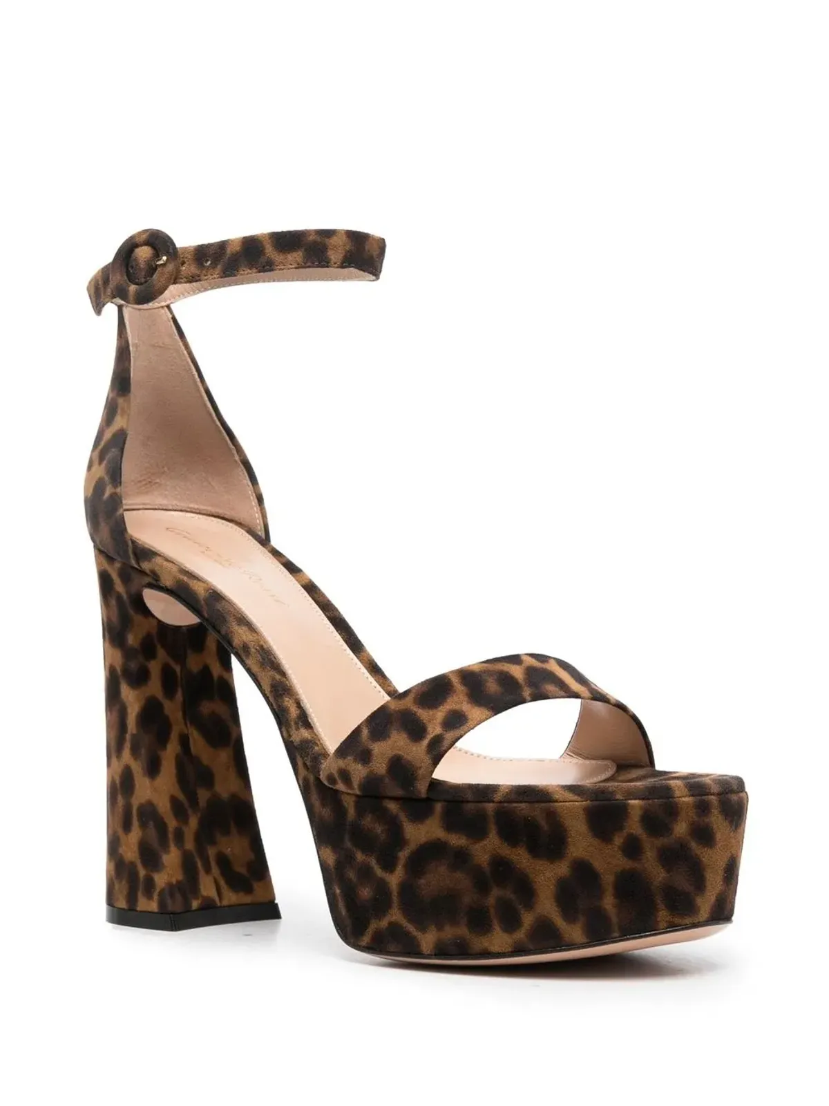 Gianvito Rossi ホリー レオパードプリント サンダル - 画像2