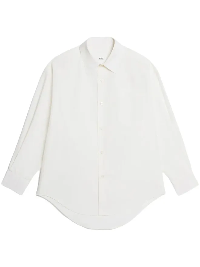 AMI Paris AMI Paris classic button-up shirt - Whiteの商品画像